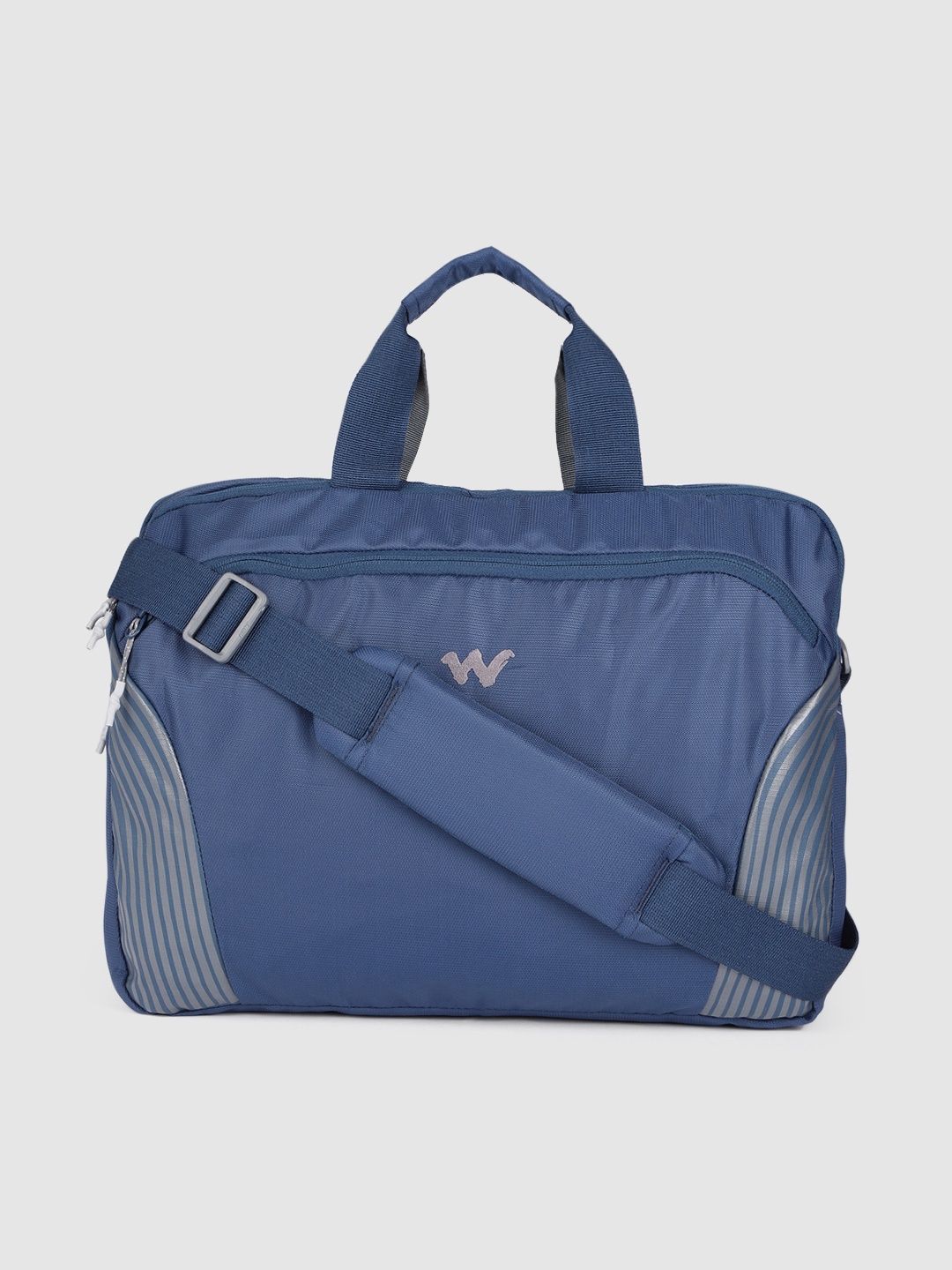 

Wildcraft Unisex Blue Messenger 3 Striped Messenger Bag