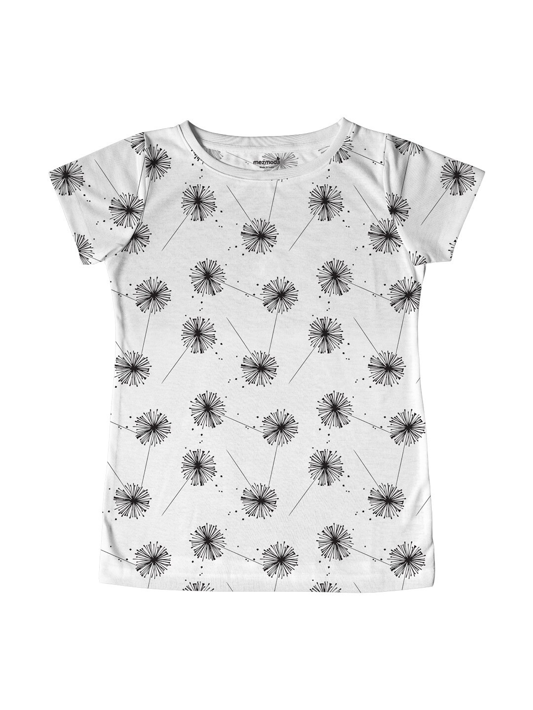 

mezmoda Girls Grey & Black Printed T-shirt