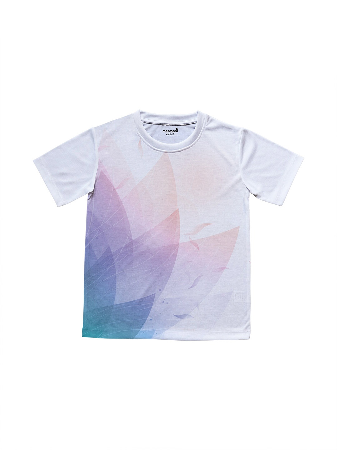

mezmoda Girls White & Purple Printed T-shirt