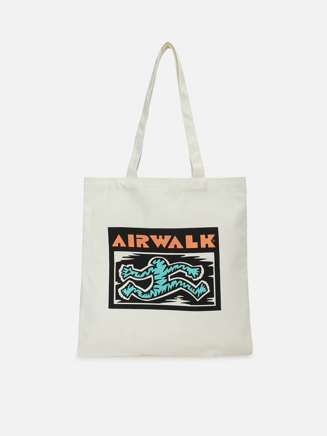 

FOREVER 21 White Printed Shopper Tote Bag