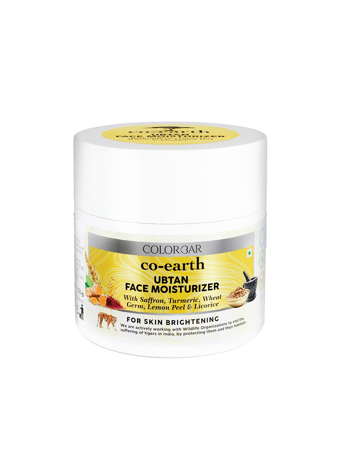 

Colorbar Co-earth Ubtan Face Moisturizer with Saffron & Turmeric for Skin Brightening-100g, Yellow
