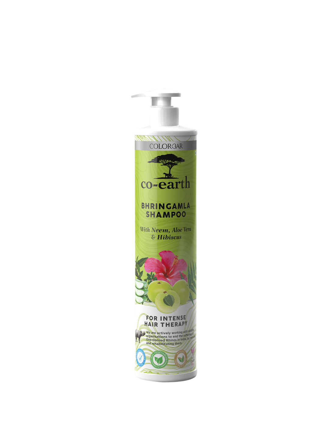 

Colorbar Co-earth Bhringamla Shampoo with Neem Aloe Vera & Hibiscus - 300 ml, Green