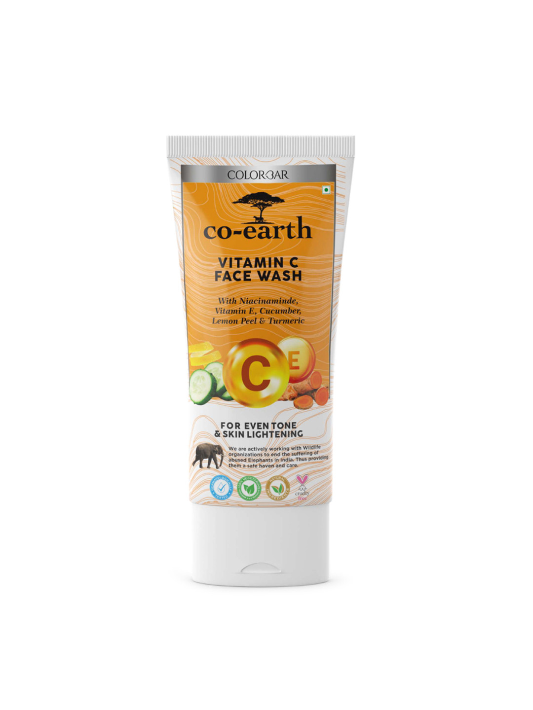 

Colorbar Co-earth Vitamin C Face Wash with Niacinamide & Vitamin E - 100 g, Orange