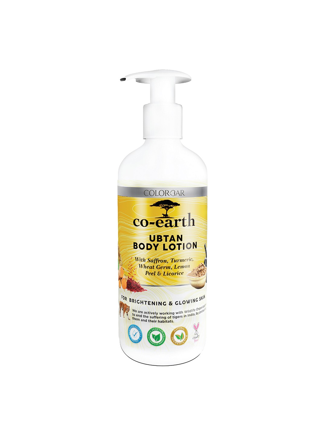

Colorbar Co-Earth Ubtan Body Lotion with Saffron & Turmeric - 200 ml, Yellow