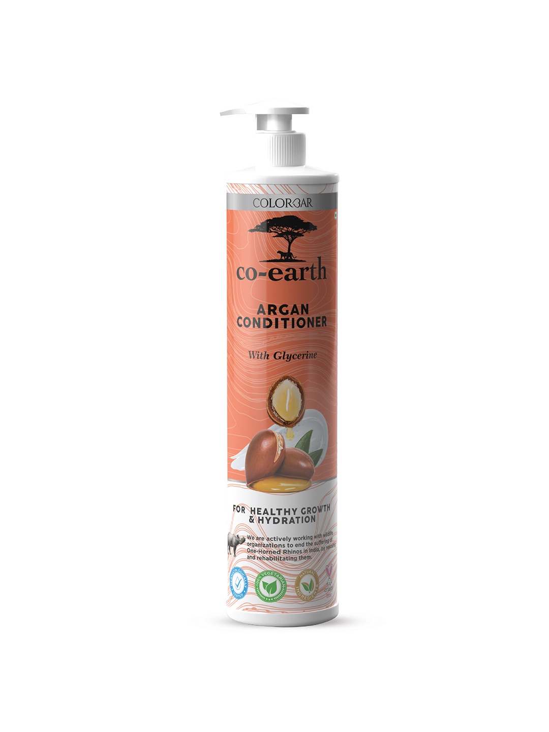 

Colorbar Co-Earth Argan Cruelty-Free Conditioner with Glycerin - 300 ml, Orange