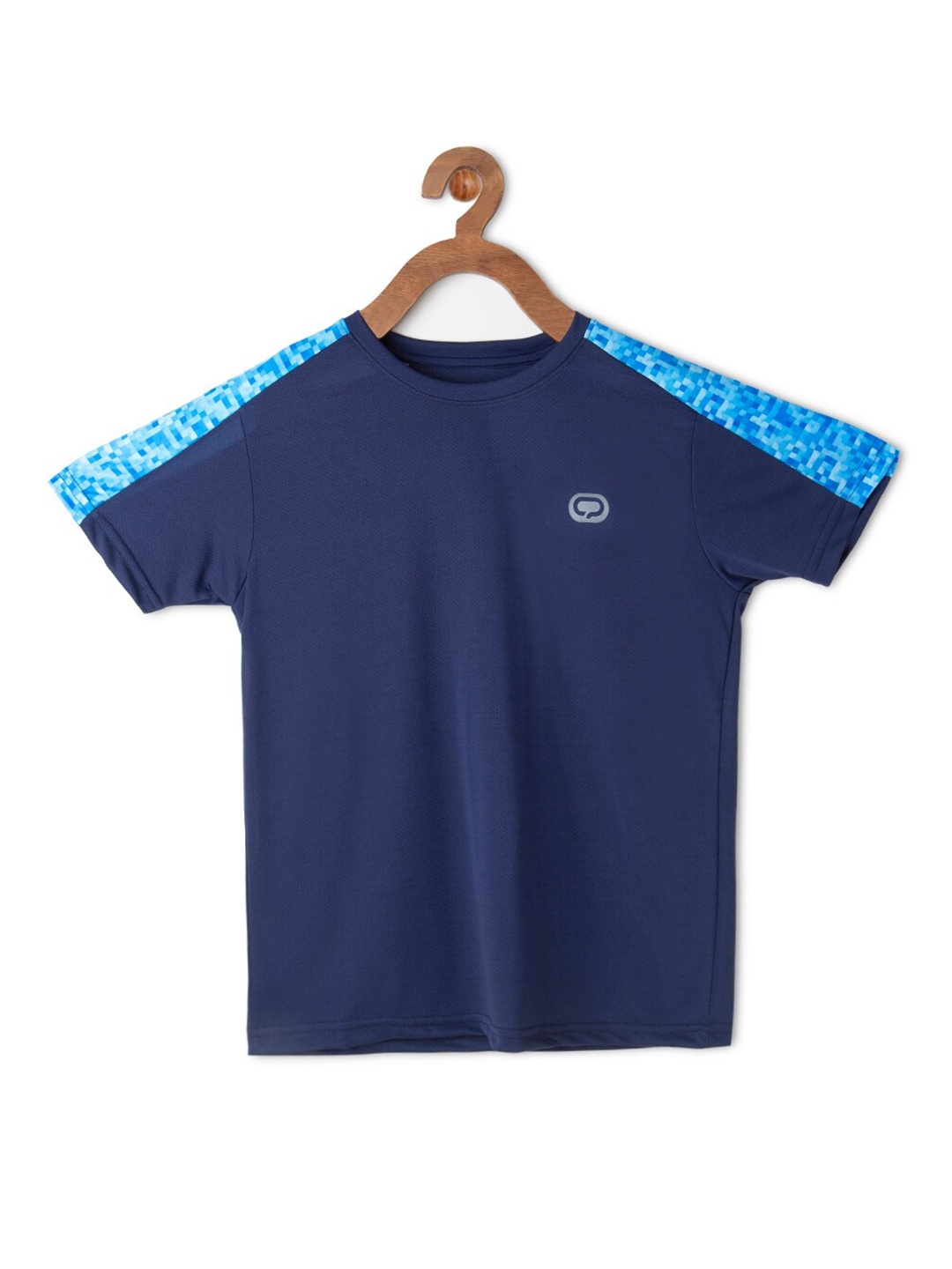 

QIDDO Boys Blue Solid T-shirt