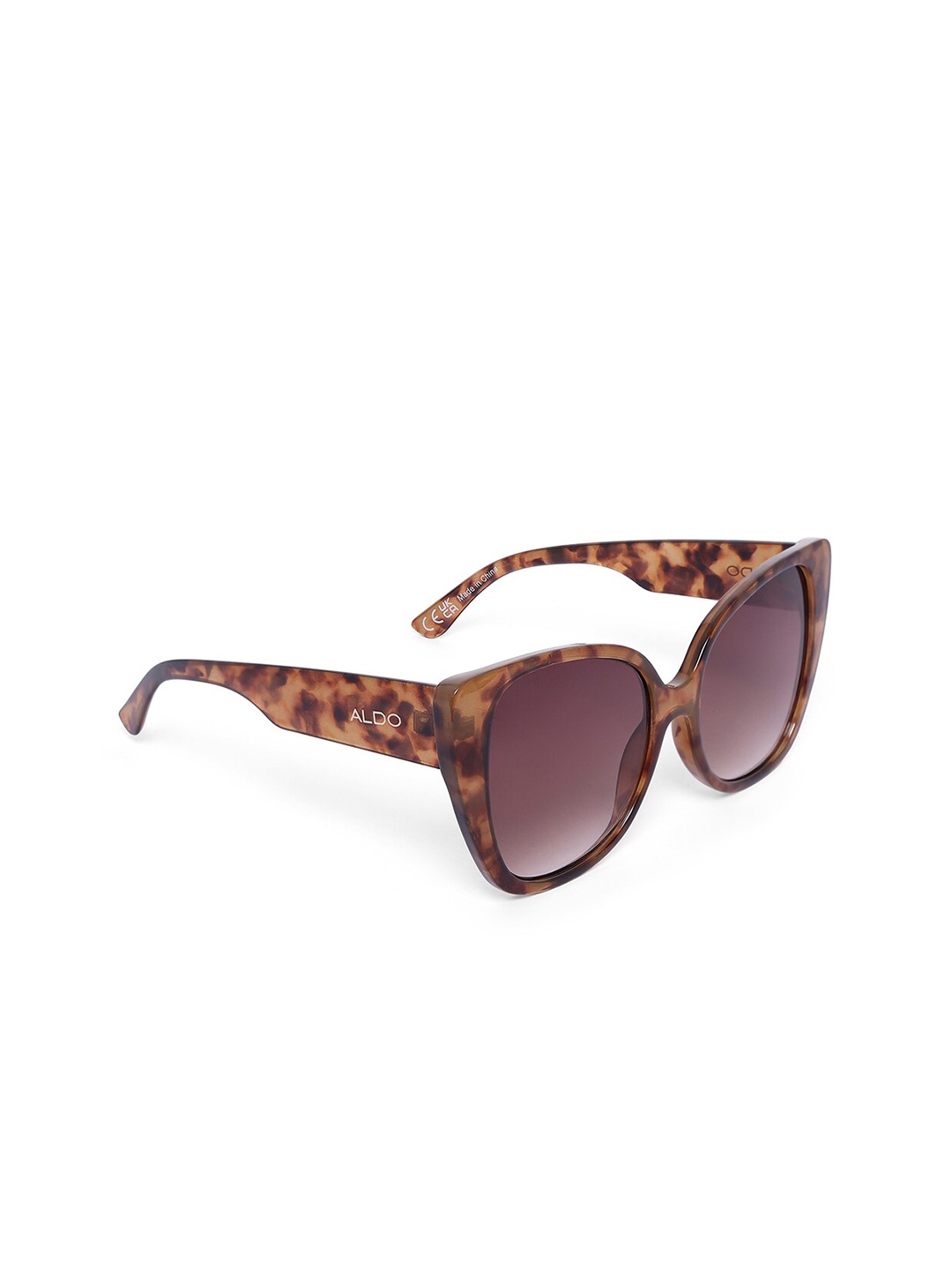 

ALDO Women Brown Lens & Brown Cateye Sunglasses