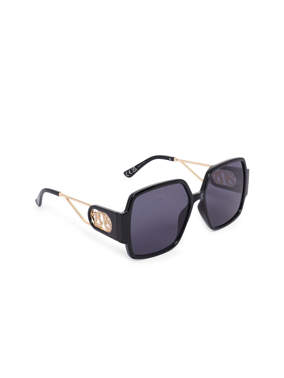 

ALDO Women Black Lens & Black Shield Sunglasses - 684444791658