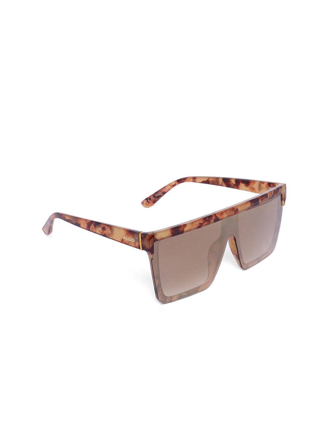 

ALDO Women Brown Lens & Brown Square Sunglasses