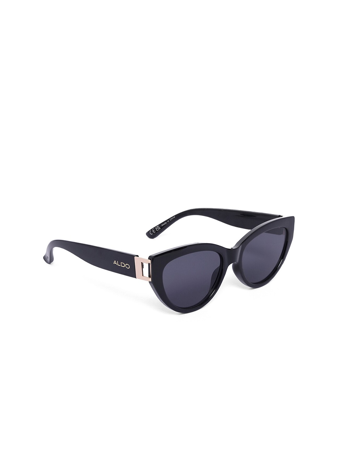 

ALDO Women Mirrored Lens & Black Cateye Sunglasses 683829455383