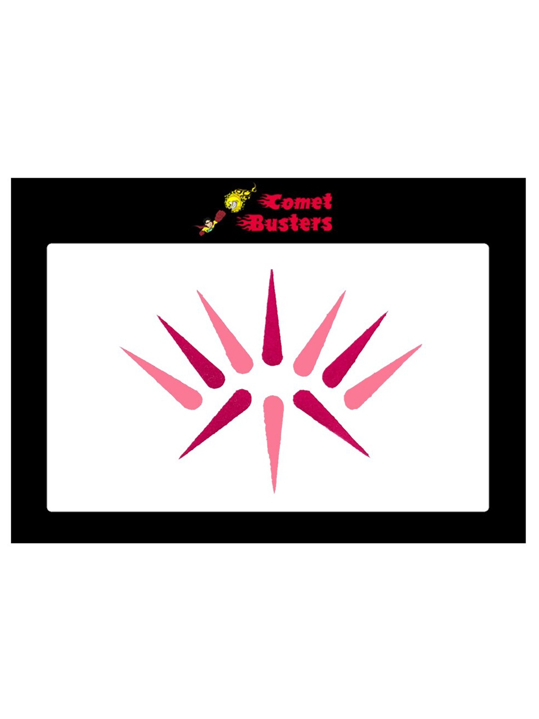 

Comet Busters 10 Pcs Reusable Designer Bindis - Pink