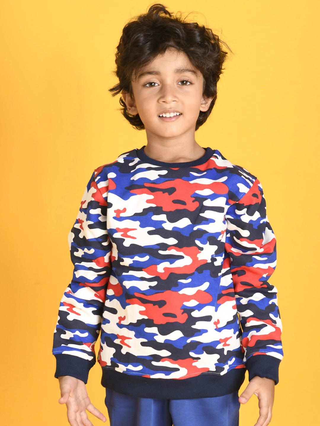 

Anthrilo Boys White Printed Sweatshirt
