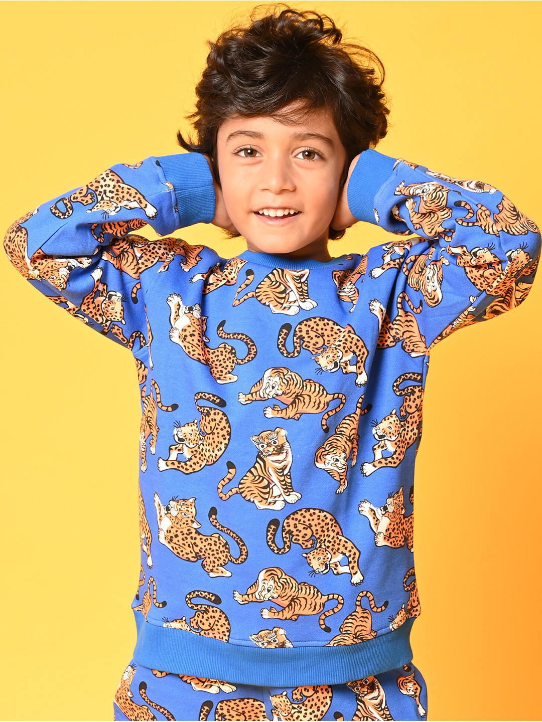 

Anthrilo Boys Blue Animal Printed fw.2022.1 Sweatshirt