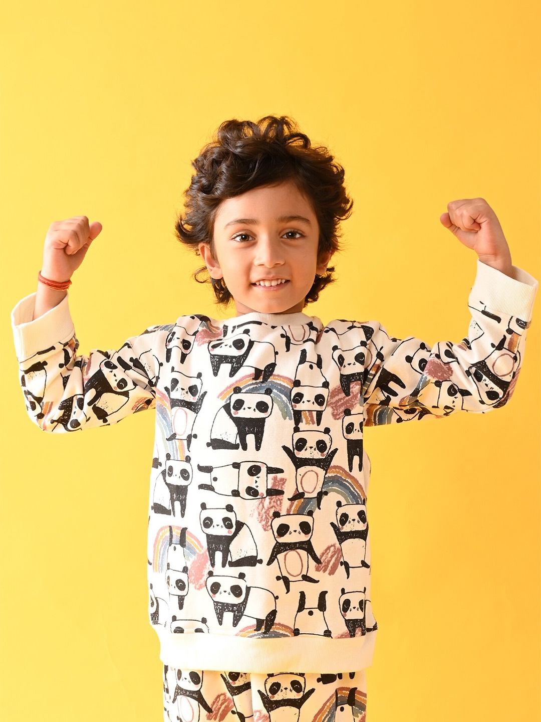 

Anthrilo Boys White Printed Sweatshirt