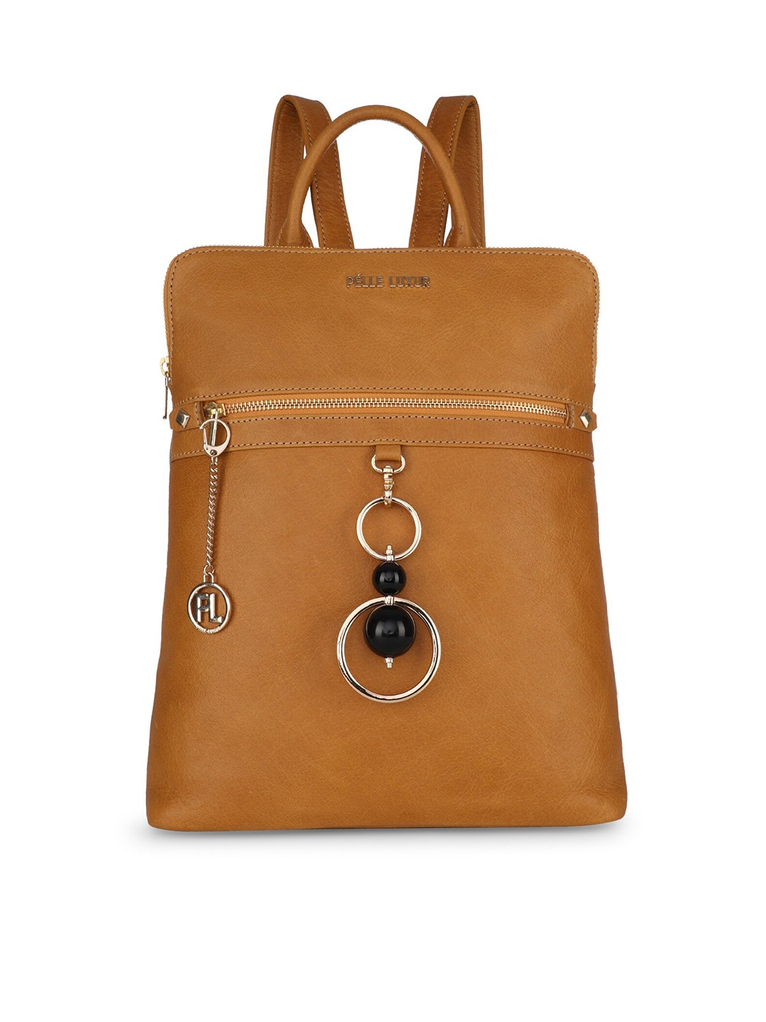 

PELLE LUXUR Women Tan Solid Backpack