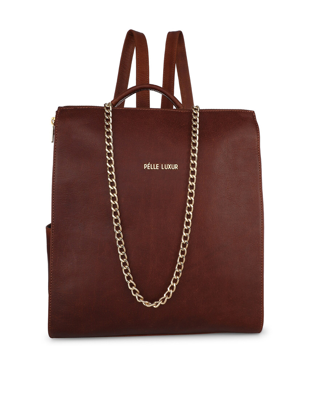 

PELLE LUXUR Women Brown Leather Laptop Bag