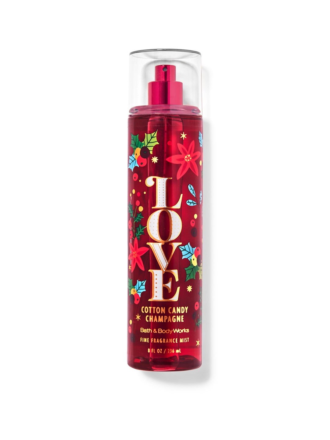

Bath & Body Works Love Cotton Candy Champagne Fine Fragrance Mist - 236 ml, Red