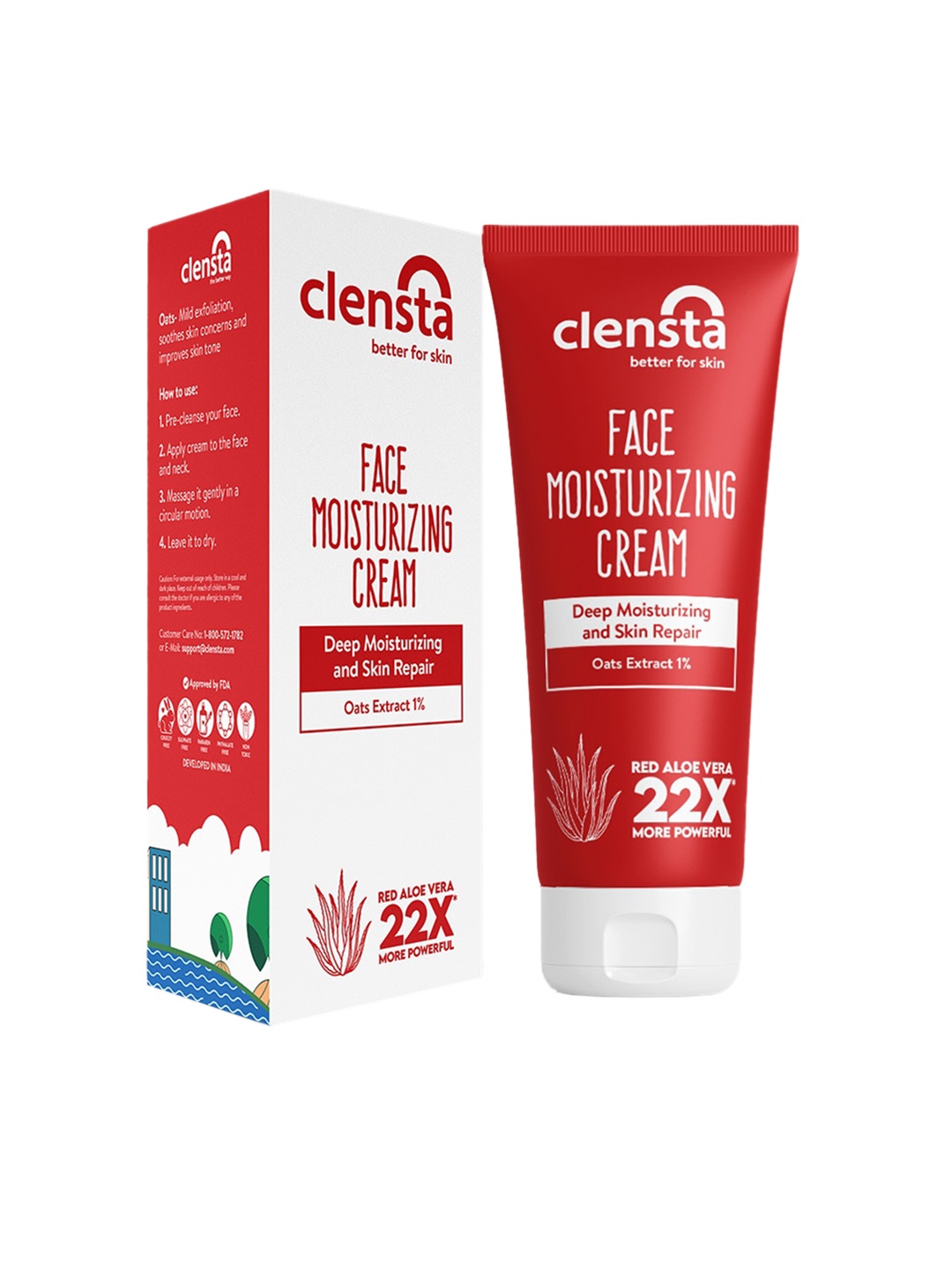 

Clensta Women Face Moisturizing Cream 50g, White