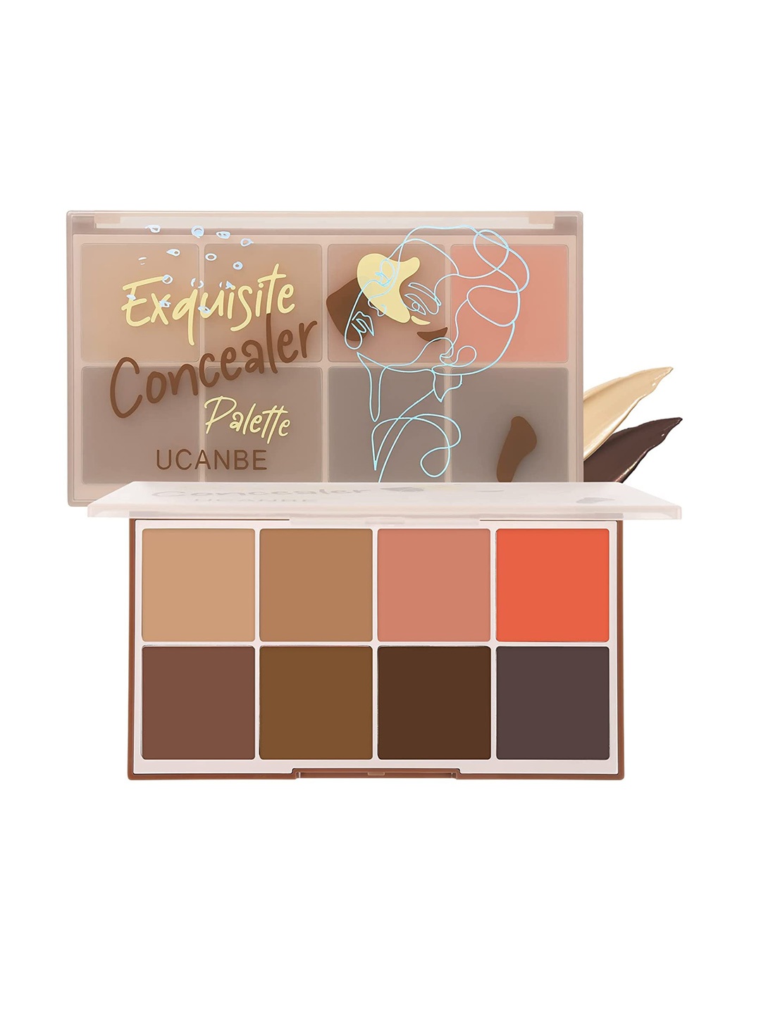 

UCANBE Long-Lasting Exquisite Concealer & Shaping Palette 24.8 g - Shade 02, Brown