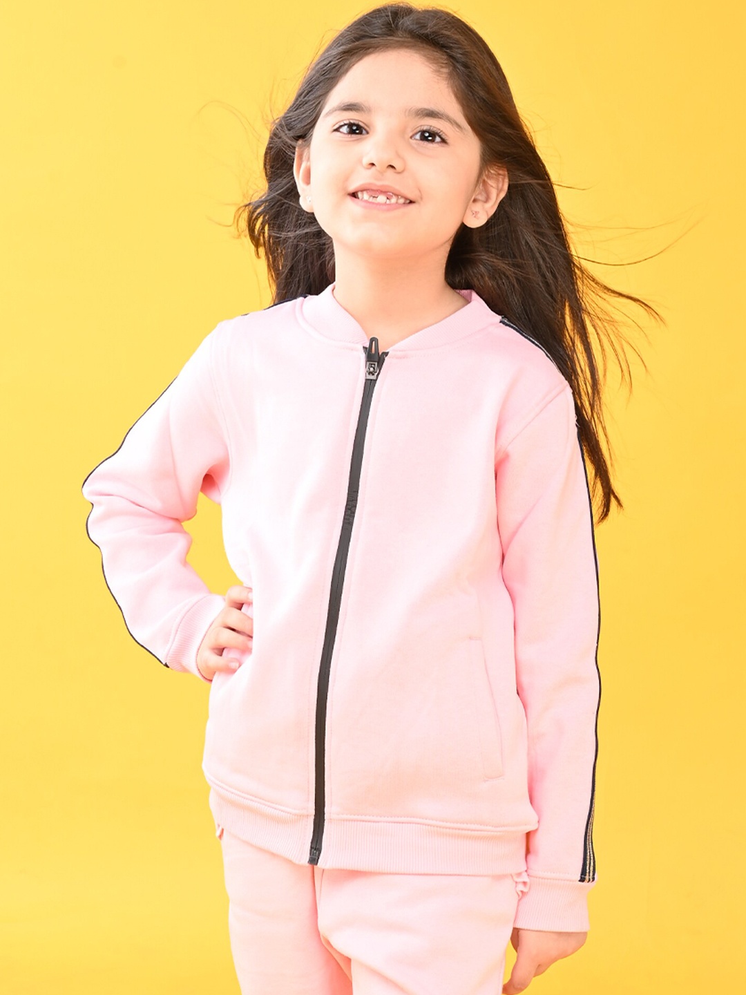 

Anthrilo Girls Pink Solid Sweatshirt