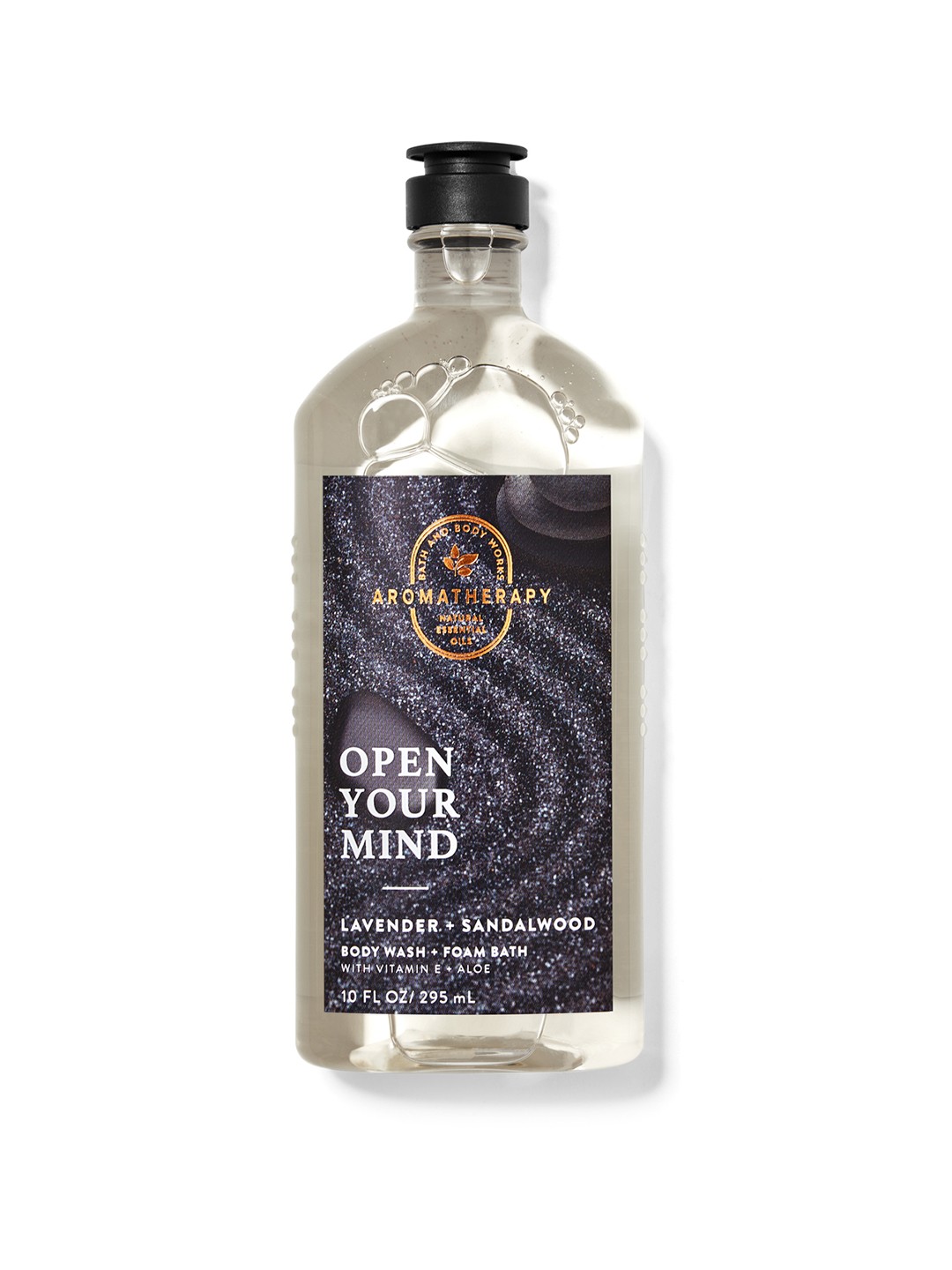 

Bath & Body Works Open Your Mind Lavender & Sandalwood Body Wash & Foam Bath 295ml, Black