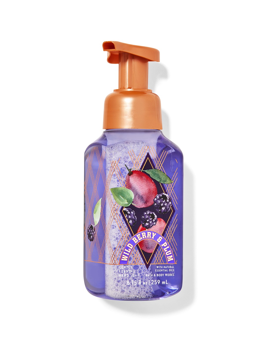 

Bath & Body Works Wild Berry & Plum Gentle Foaming Hand Soap - 259 ml, Purple