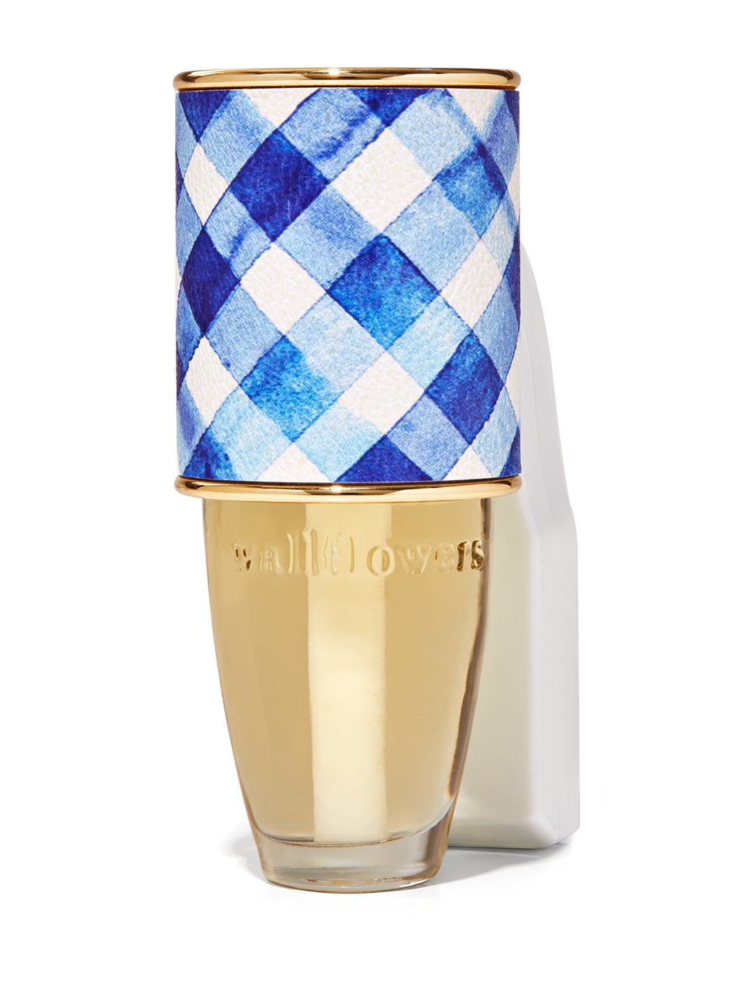 

Bath & Body Works Ceramic Gingham Wallflowers Fragrance Plug, Blue