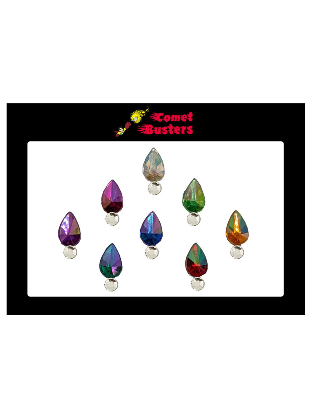 

Comet Busters Multicolored Set Of 8 Bindi Sindoor, Multi