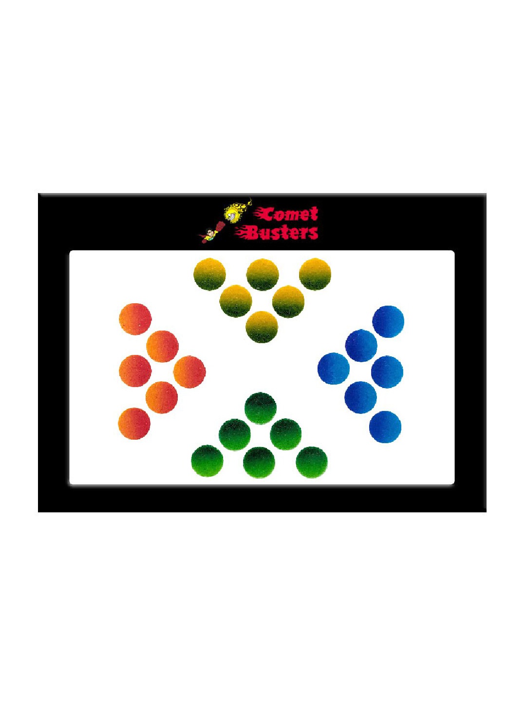 

Comet Busters 24 Pcs Reusable Designer Round Bindis - Multicoloured, Multi