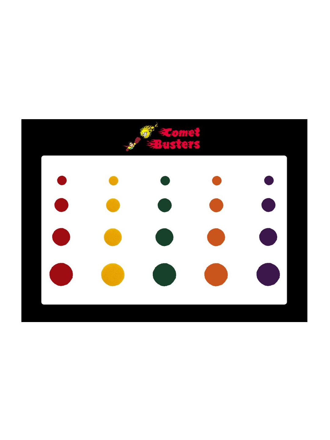 

Comet Busters 20 Pcs Reusable Designer Round Bindis - Multicoloured, Multi