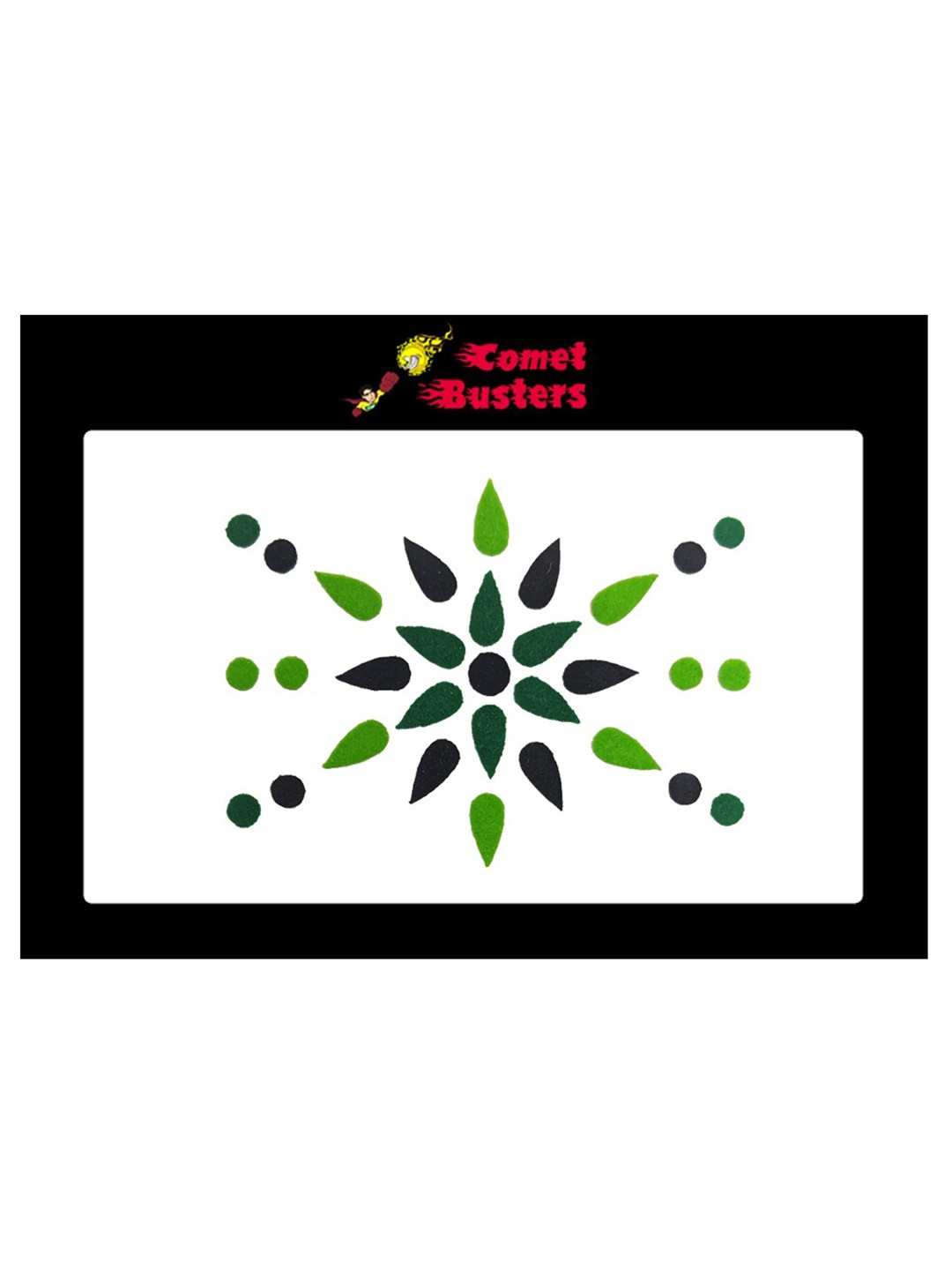 

Comet Busters Set Of 36 Bindi Sindoor, Black