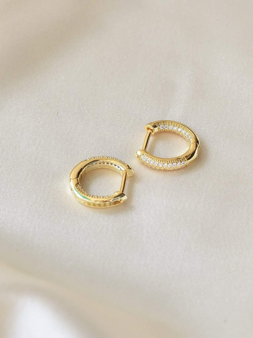 

Klissaa Gold-Toned Contemporary Studs Earrings