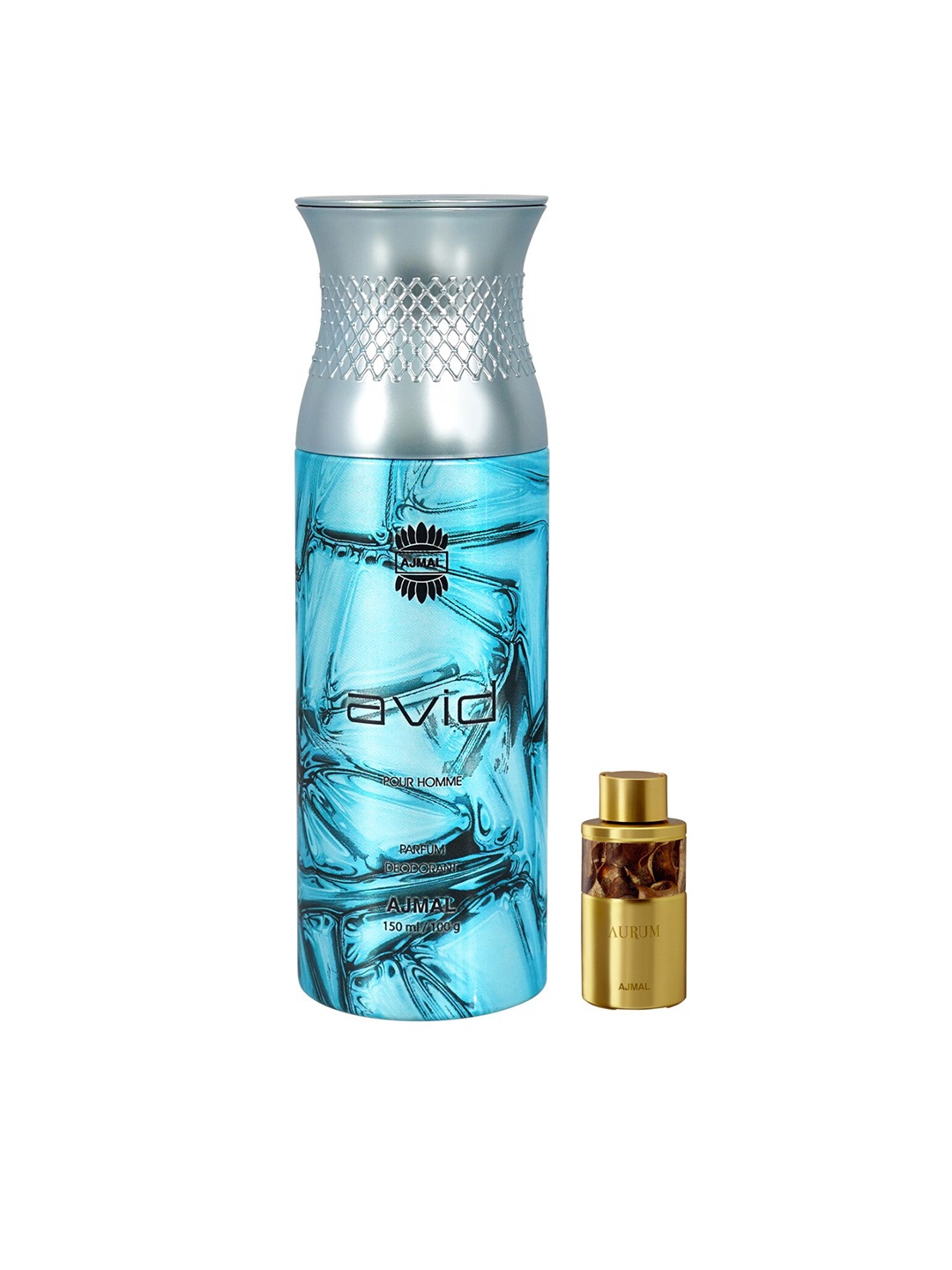 

Ajmal Set Of Aurum Concentrated Perfume Oil 10ml & Avid Deodorant 150ml, Bronze