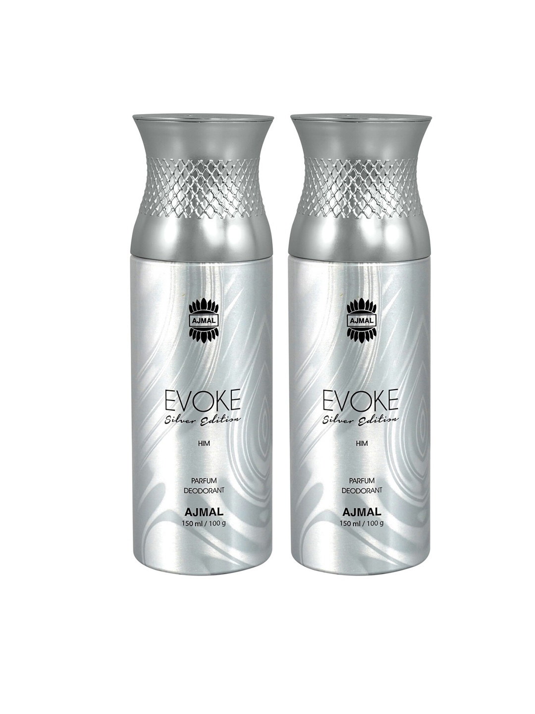 

Ajmal Men Set of 2 Evoke Silver Edition Long Lasting Deodorant Spray - 150 ml Each