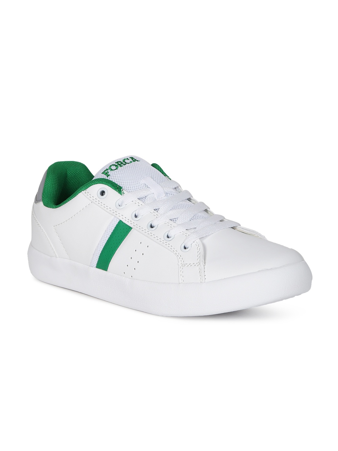 

Forca by Lifestyle Men White Solid Sneakers