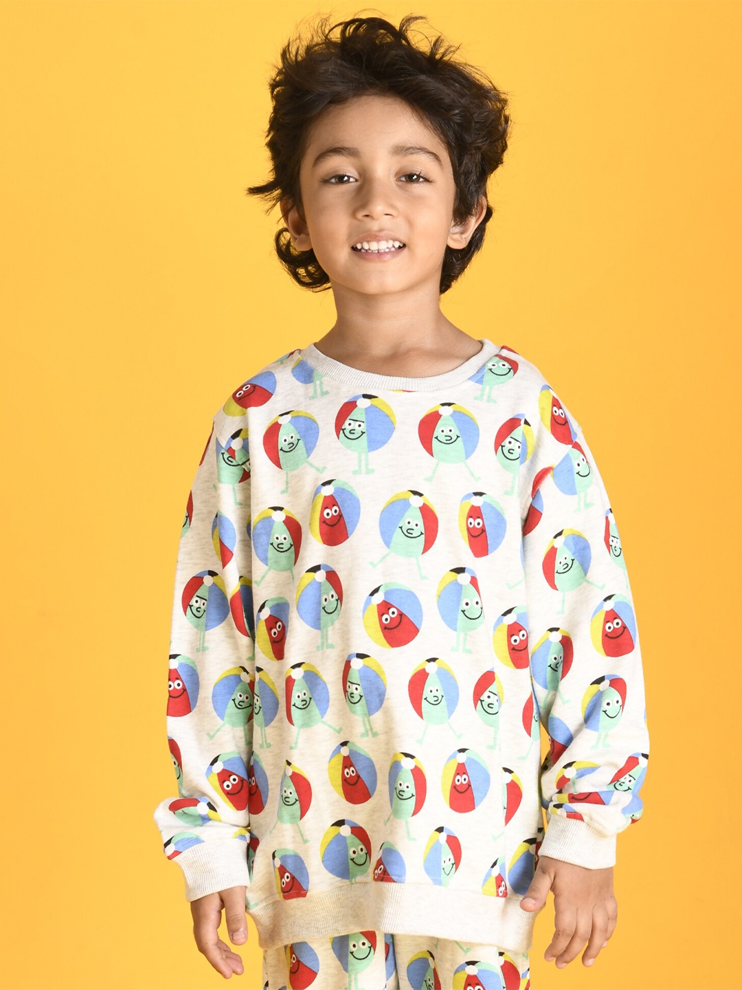 

Anthrilo Boys Off White Printed Sweatshirt
