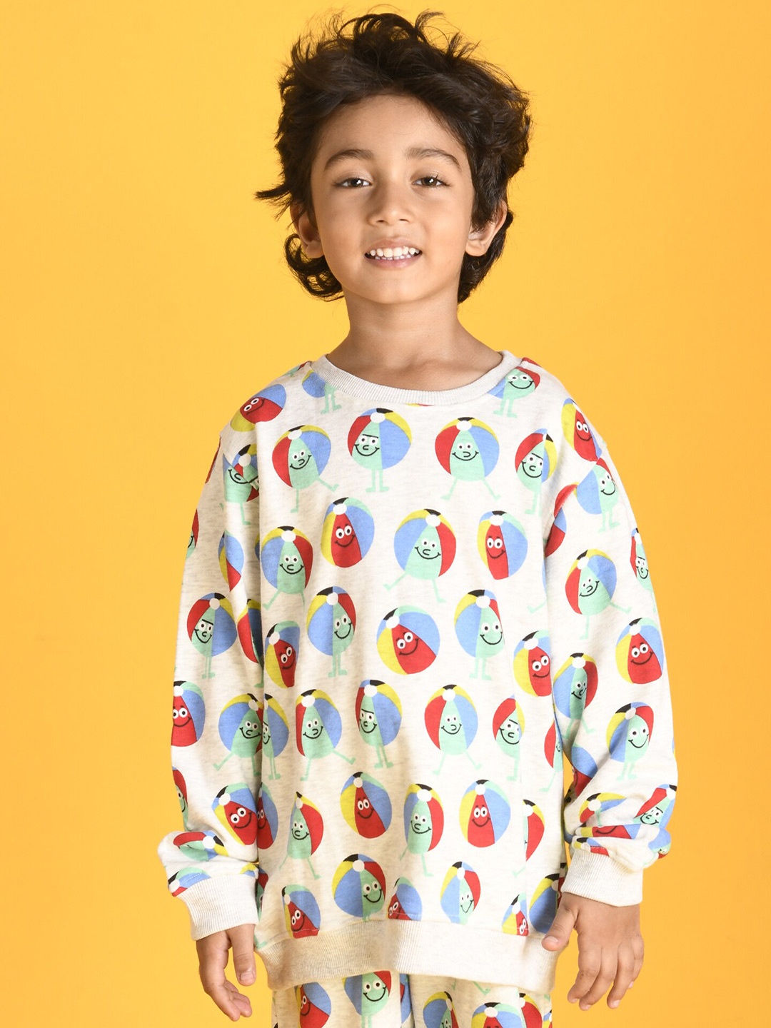 

Anthrilo Boys Off White Printed Sweatshirt
