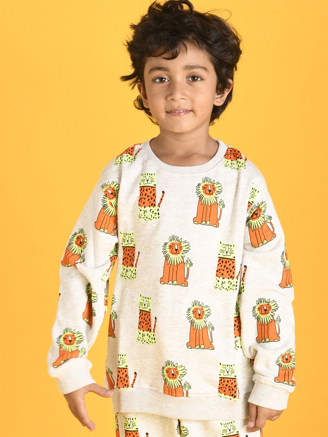 

Anthrilo Boys Off White Printed Sweatshirt
