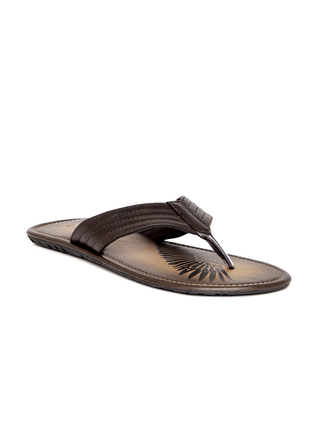 

Forca by Lifestyle Men Brown Printed Flip-Flops