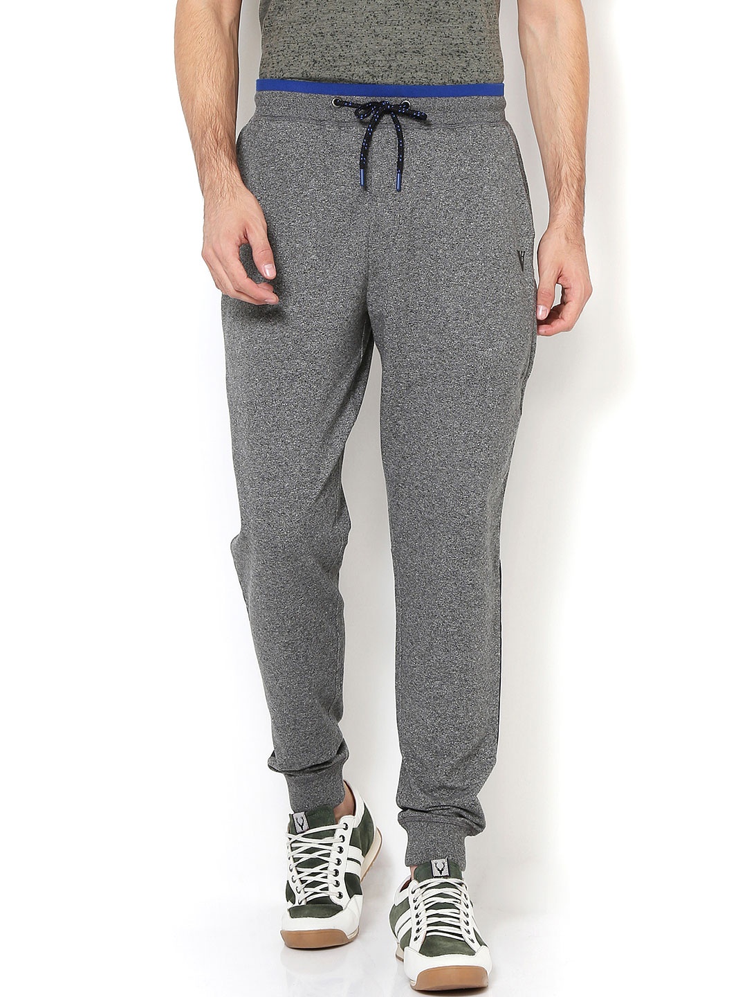 

Van Heusen Men Grey Solid Quick Dry Media Pocket Joggers