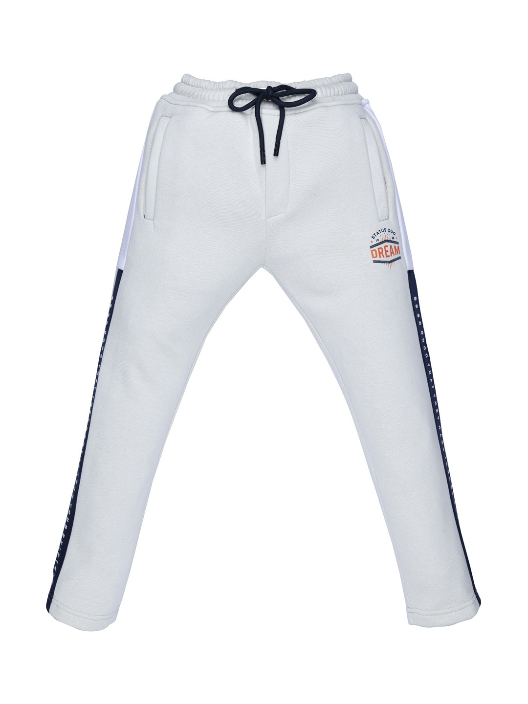 

Status Quo Boys Beige Printed Regular Fit Track Pants