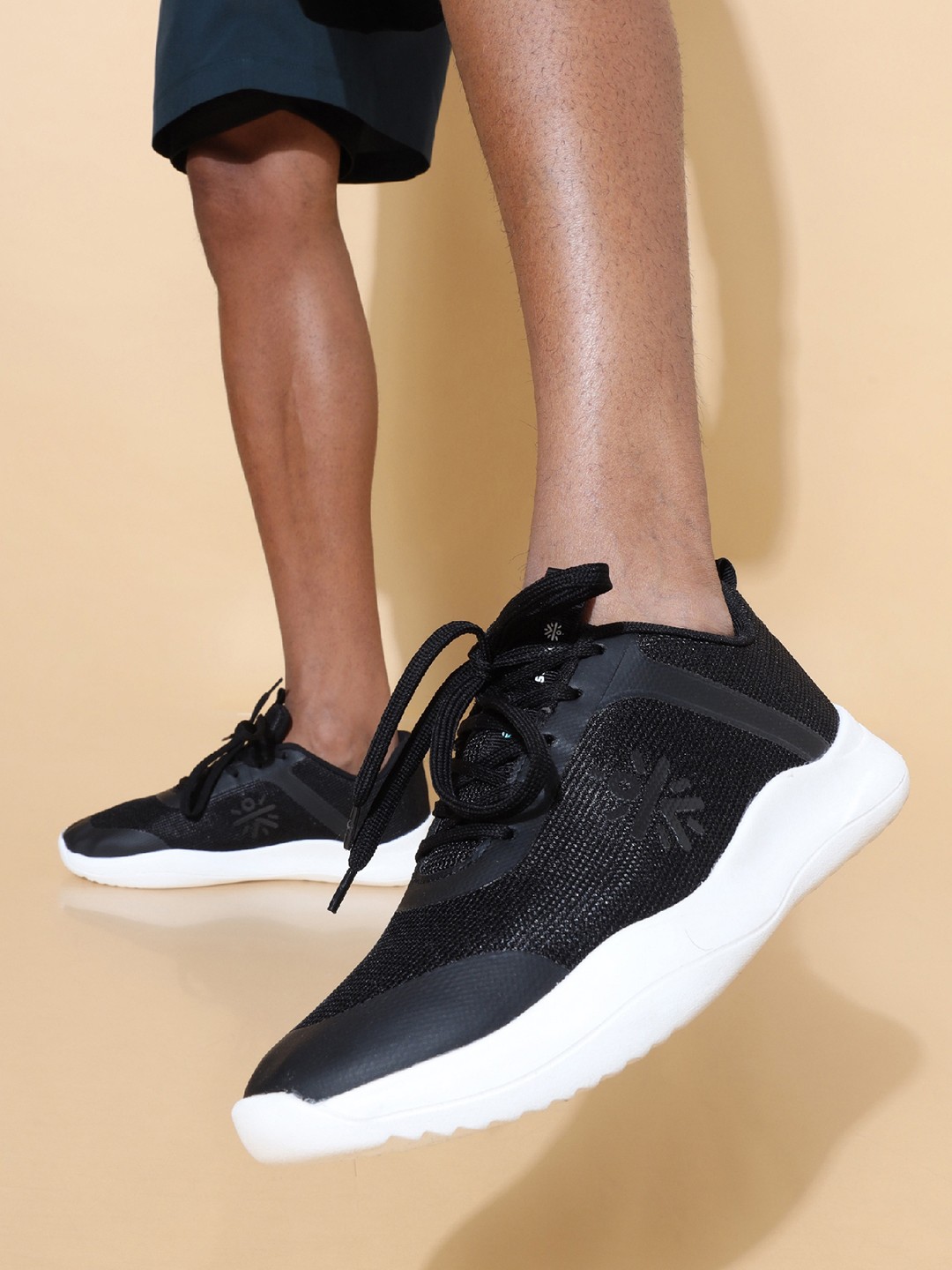 

CULT Men Black Mesh Running Shoes