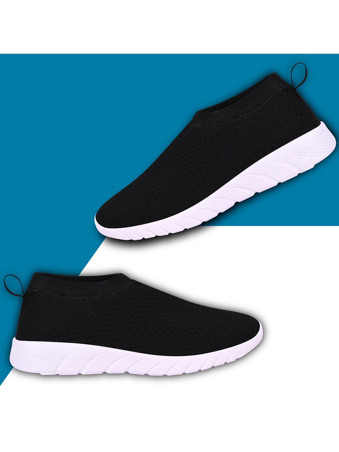 

TPENT Women Black Mesh Running Shoes