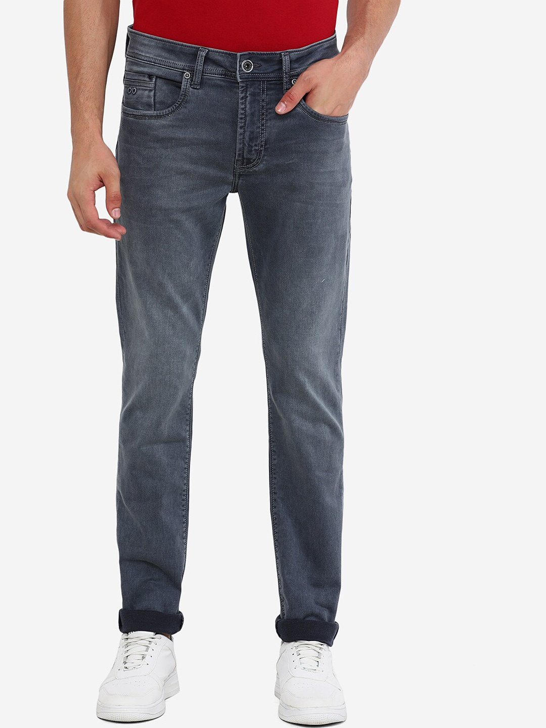 

JADE BLUE Men Blue Slim Fit Light Fade Cotton Jeans