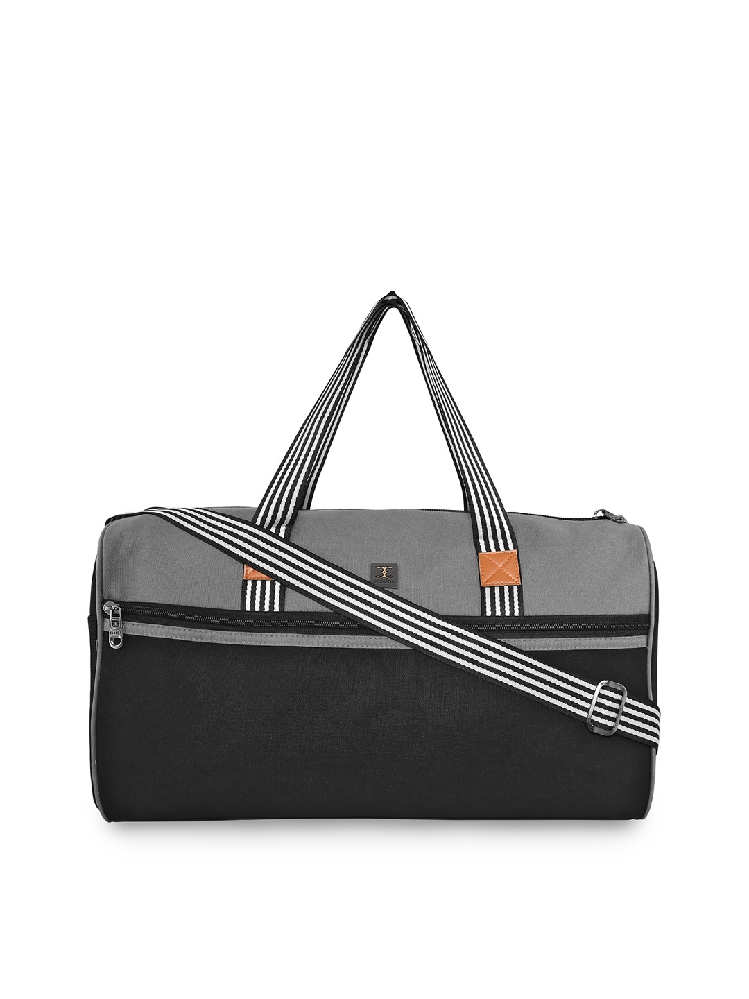 

ESBEDA Black & Grey Solid Duffel Bag