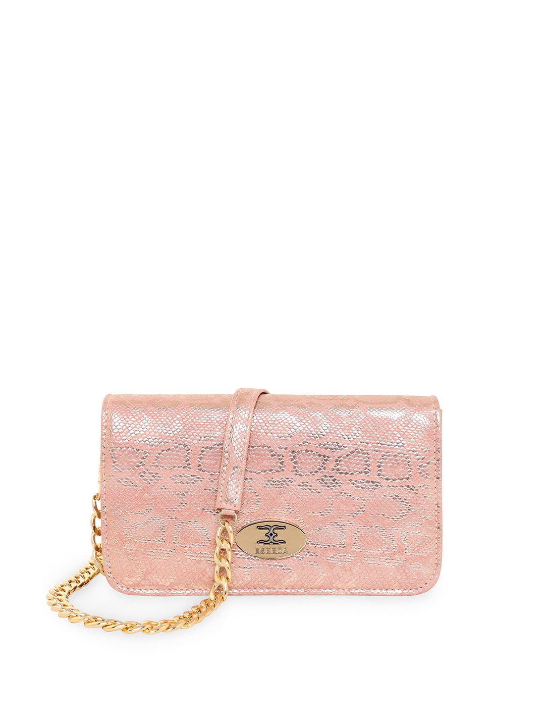 

ESBEDA Pink Printed Box Clutch
