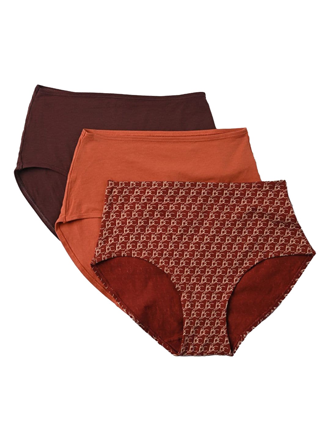 

Butt-Chique Pack of 3 Assorted High Rise Briefs, Nude
