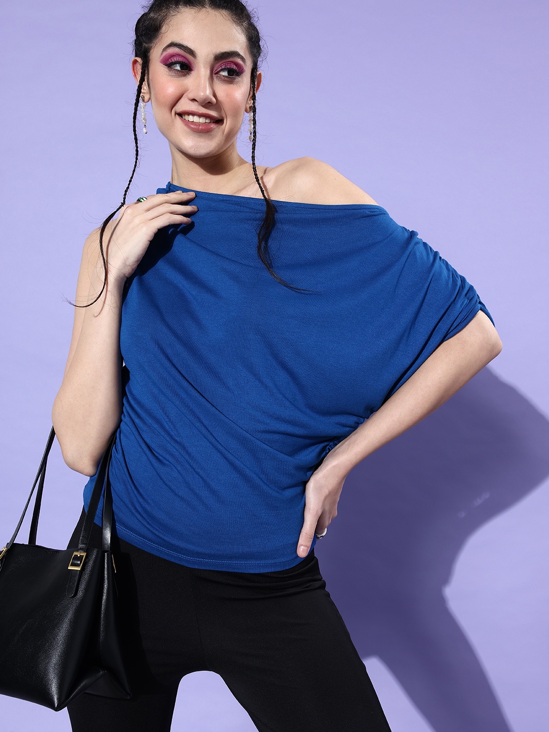 

The Roadster Lifestyle Co. One Shoulder Top, Blue