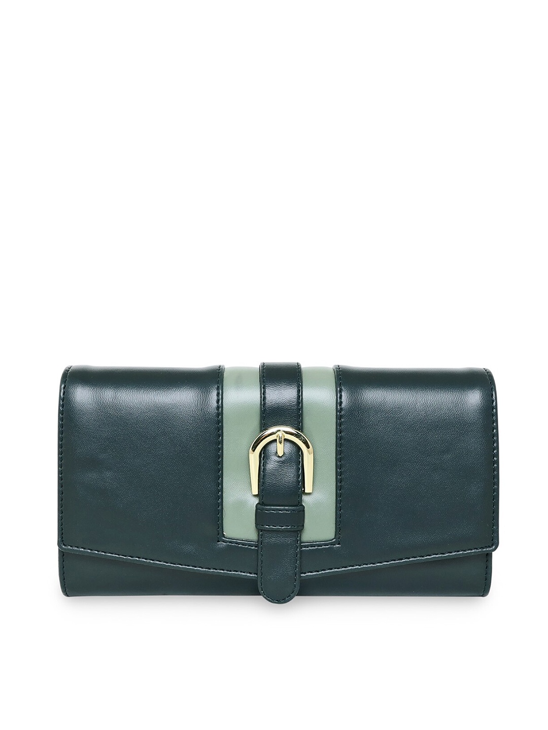 

ESBEDA Women Green Envelope Clutch