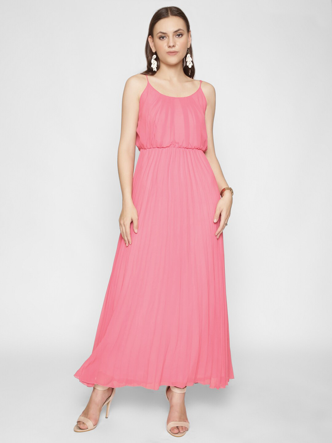 

250 DESIGNS Women Pink Georgette Maxi Dress